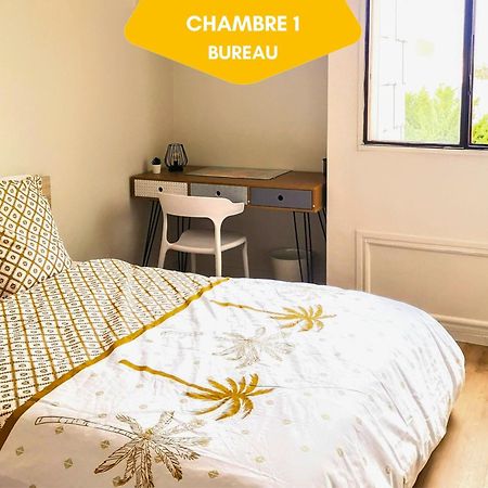 Ideal Groupe - Grands Espaces - 4 Chambres - Parking Gratuit - Proche Centre, Gare & Transports - Wifi - Offre Special De Reduction Jusqu'A -50 르망 외부 사진