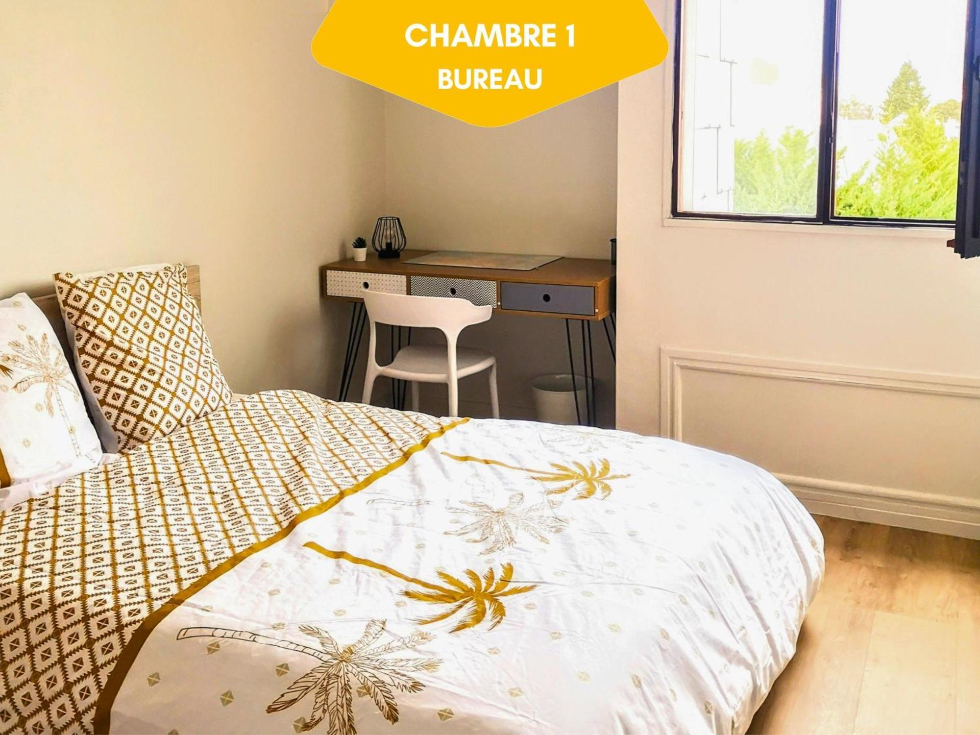 Ideal Groupe - Grands Espaces - 4 Chambres - Parking Gratuit - Proche Centre, Gare & Transports - Wifi - Offre Special De Reduction Jusqu'A -50 르망 외부 사진